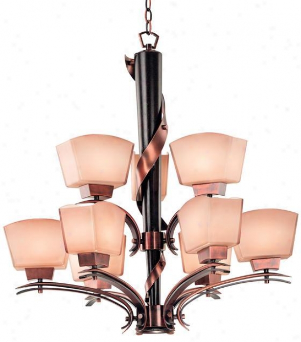 Oslo 9-light Chandelier - 9Loose, Brown