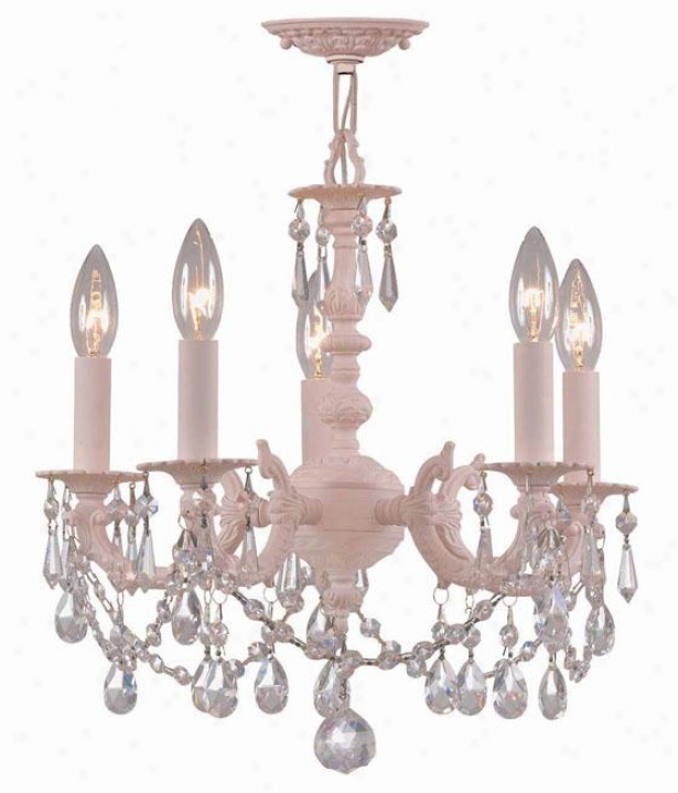 "paris 10.5""w Flea Market Chandelier - 5-light, Blush"