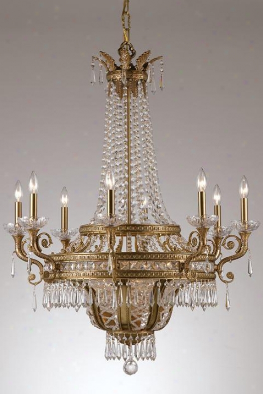 "paris Flea Twelve-light Crystal Chandelier - 43""hx34""w, Brown Bronze"