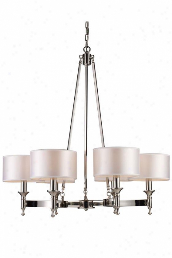 Penbrooke Chandelier - 6-lkght, Steel Gray Nickel