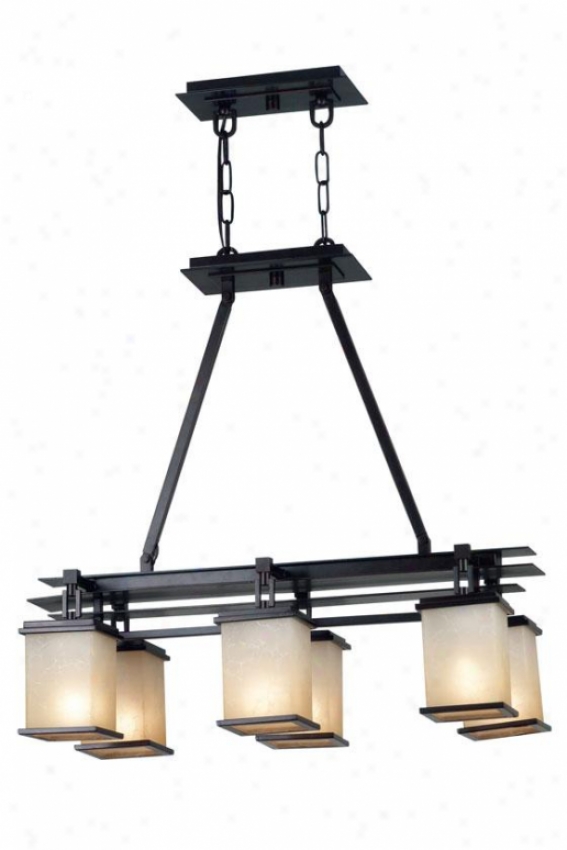 Piedmont Island Light - 6-light, Oil Rubbed Bronze