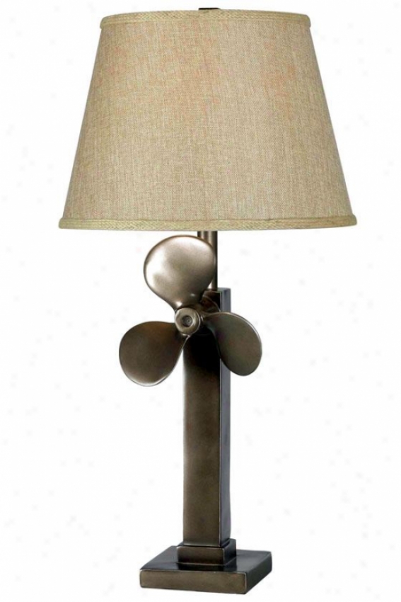 "prop Table Lamp - 30""h X 15""w, Weathered Steel"