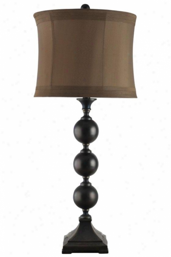 "reva Table Lamp - 14""wx14""dx34""h, Bronze"