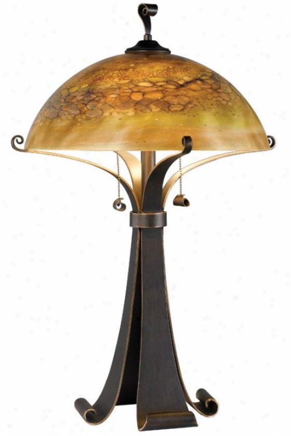 "reyes Table Lamp - 28""h, Chclt Cwramel"