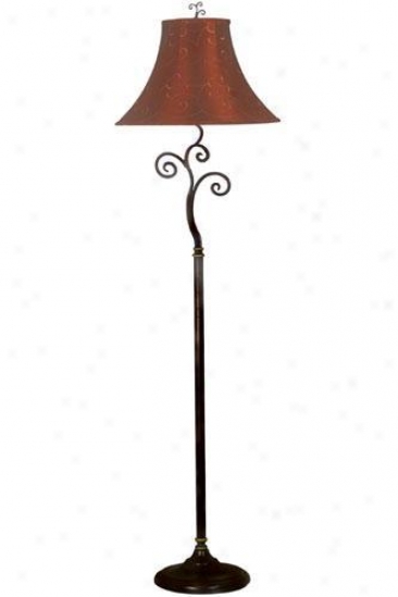 Richardson Floor Lamp - Red/gold, Bronze