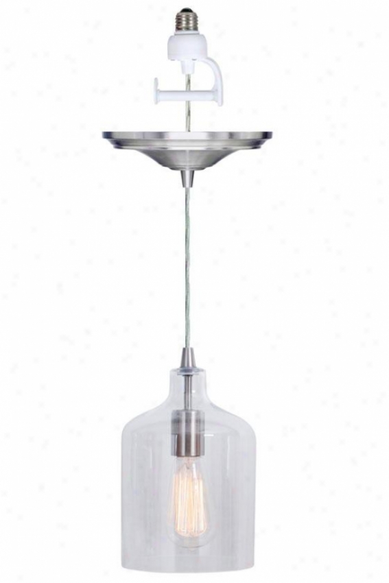 "ryder Instant Pendant Light Conversion Kit - 9.5""dx6""h, Clear"