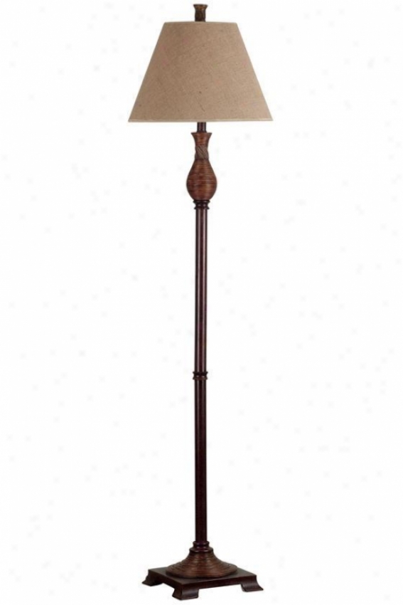 "santiago Floor Lamp - 61""hx15""d, Natural Reed"