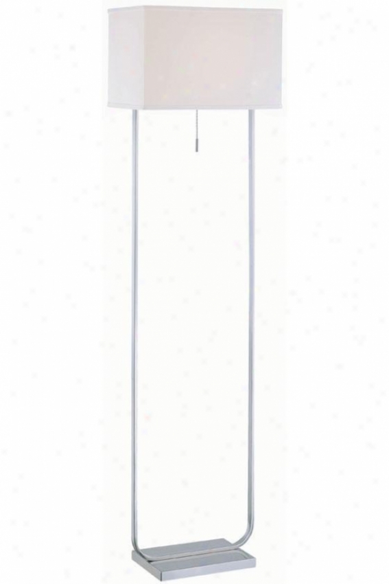 "saxony Floor Lamp - 16""x59.75"", White"