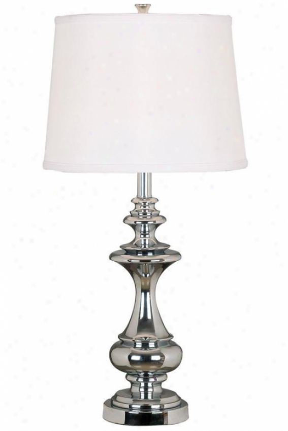 "stratton Table Lamp - 29""hx14""d, Chrome Finish"