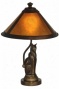 "ginger Mica Accent Lamp - 17h X 10""d, Brozne"