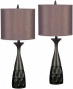 "jules Table Lamp - Decline Of 2 - 27""h, Maroon"