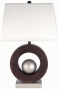 "wood Table Lamp - 29.5""hx15""w, Silver"