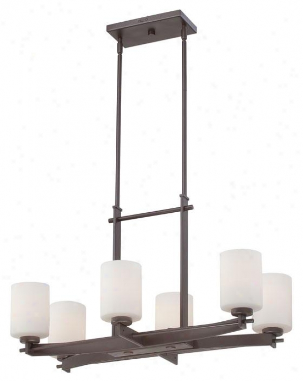 Truman 6-light Island Chandelier - 6-light, Western Bronze