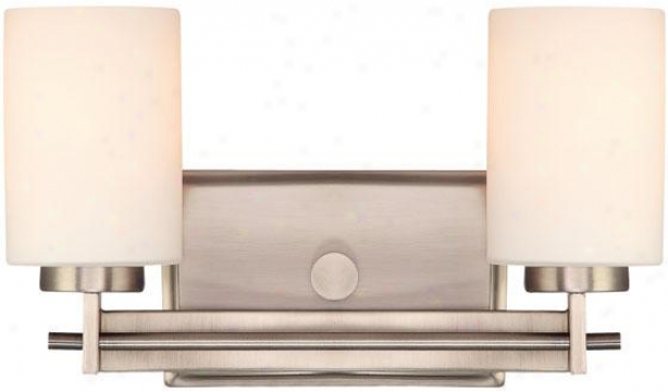 Truman Rectangular 2-light Vanity Light - 2-light/rctngl, Nickel