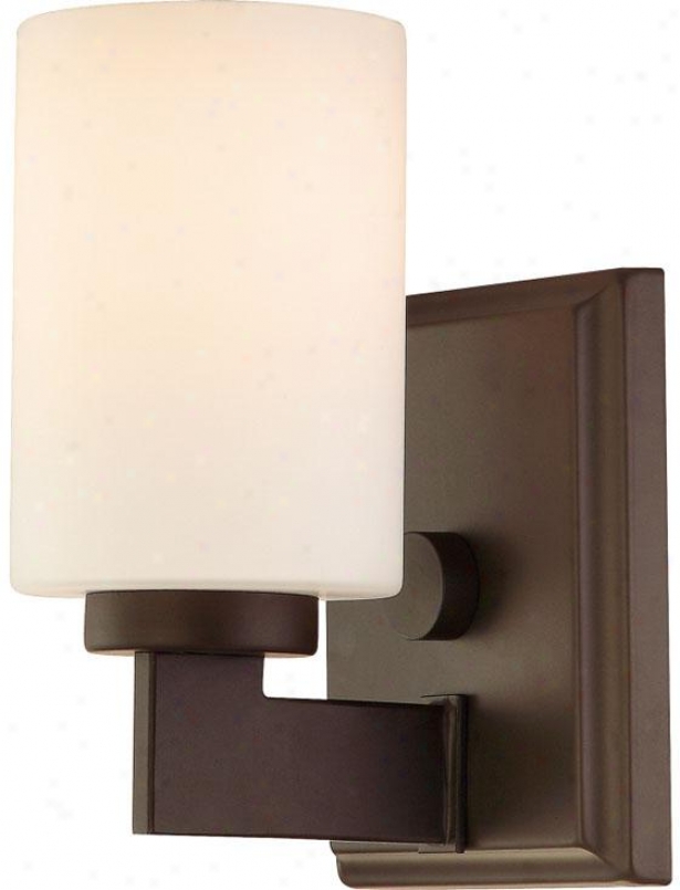 Truman Sqquare Bath Sconce - 1-light/square, Western Bronze