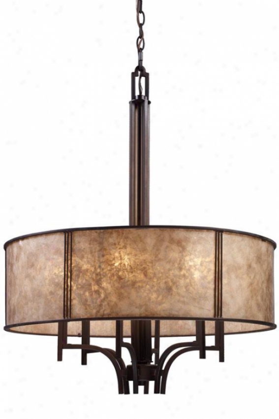 Turlington Pendelier - 6 Light, Bronze Bronze