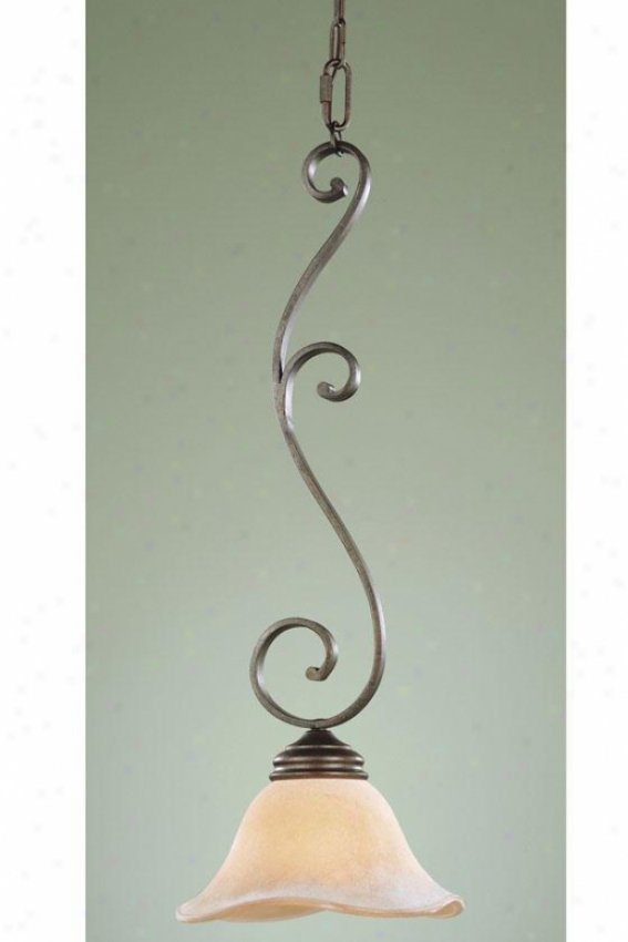 "tuscan Villa Mini Pendant - 26""h X 9.5""w, Bronze"