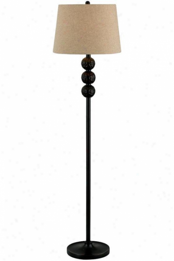 "Obscure Floor Lamp - 58""h, Bronze"