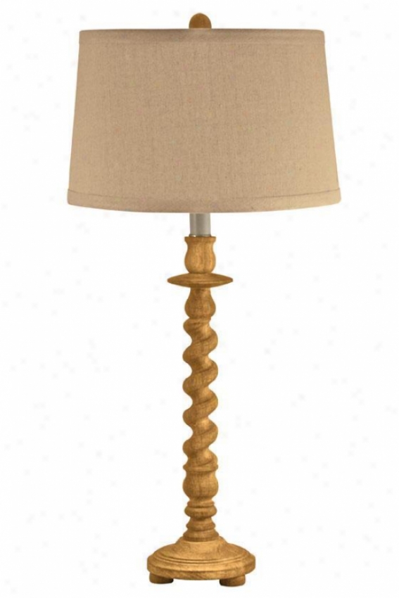 "twisted Table Lamp - 28""hx14""d, Brown"