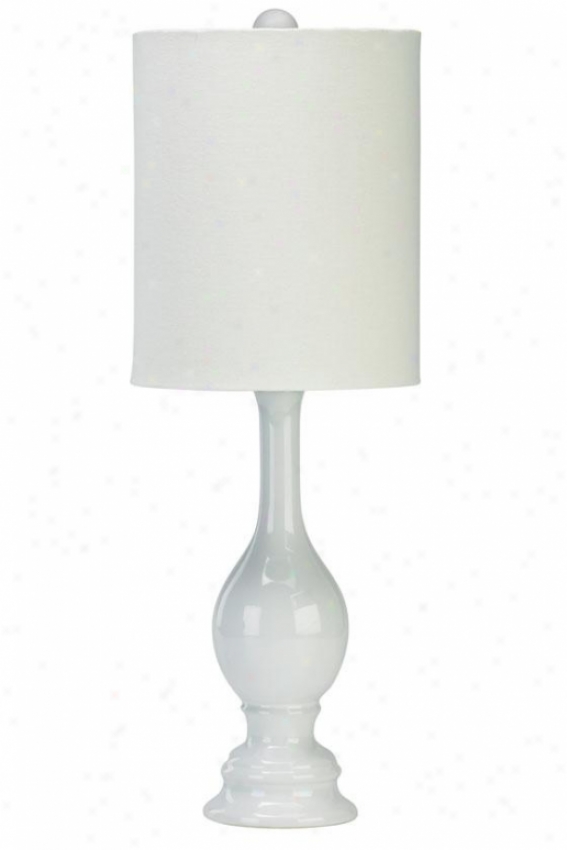 "vase Table Lamp - 25.4""h, Whige"