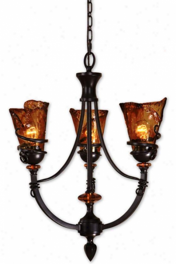 Vitalia 3-light Chandelier - 3 Light, Copper Bronze