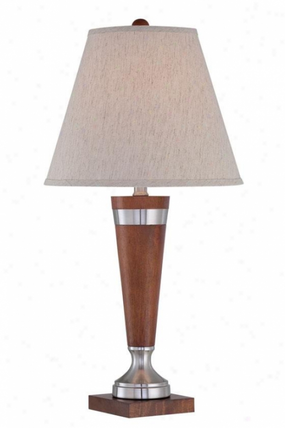 "warwick Table Lamp - 26""h X 15""w, Brown Wood"