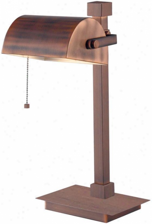 "welker Deso Lamp - 16""h, Vintage Copper"