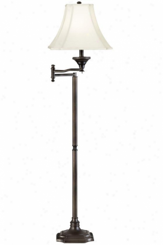 "wentworth Swing Take ~s Floor Lamp - 58""h, Brown"