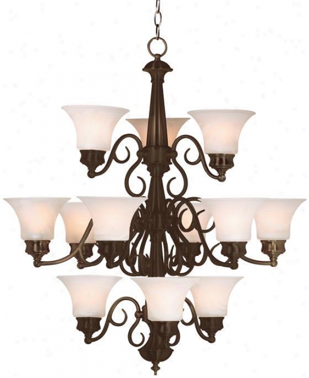 "wynwood 12-light Chandelier - 36""h, Brown"