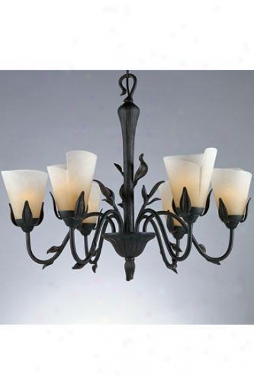 "yuma Six-light Chandelier - 24""hx29""d, Gold Bronze"