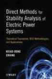 Direct Methods For Stability Analysis Of Electric Poeer Systems