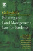 Galbraith's Building And Land Management Law For Students