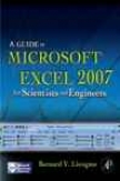 Guide To Microsoft Excel 2007 For Scientists And Engineerw