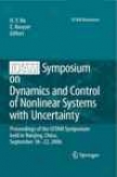 Iutam Symposium On Dynamics And Control Of Nonlinear Systems With Uncertainty