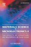 Materials Science In Micro3lecrtonics Ii