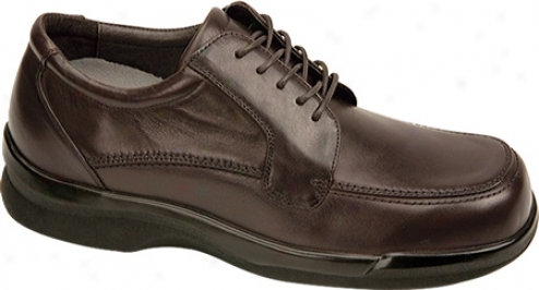 Aetrex Ambular Biomechanical Moc Toe (men's) - Brown Leather