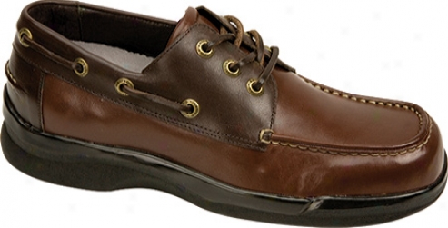 AetrexA mbbulator Biomechanical Boat Shoe (men's) - Pair Tone Leather