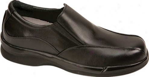 Aetrex Ambulator Biomechanical Slip-on (men's) - Black Leathe