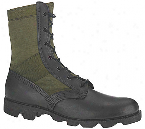 Altama Footwear Od Jungle Boo (men's) - Black Leather/olive Drab Cotton Duck