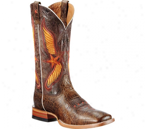 Ariat Crazy Star (men's) - Washed Out Adobe Full Particle Leather