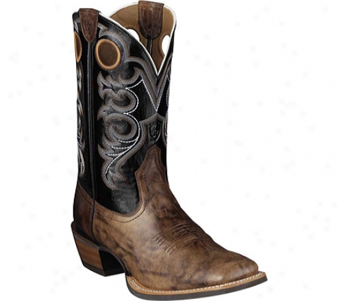 Ariat Crossfire (men's) - Weathered Brown/shadow Black Full Grain Leather