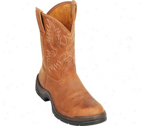 Ariat Flexpro Western Pull-on Composite Toe (men's) - Desert Brown Full Grain Leathr