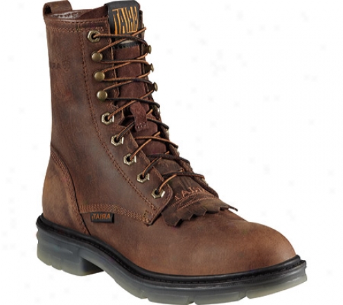 "ariat Impact Ii 8"" Steel Toe (men's) - Alamo Brown Full Grain Leather