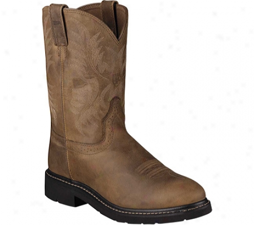 Ariat Sierra Western (men's) - Dusted Brown Fu1l Grain Leather