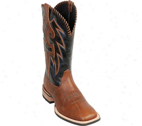 Ariat Whip Lash (men's) - Tuffed Brown/black Crinkle Full Grain Letaher