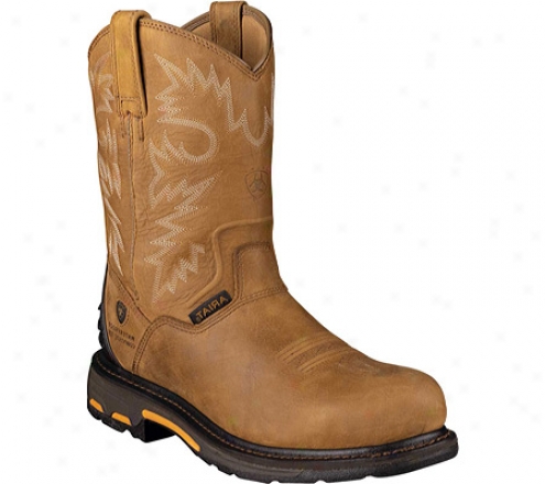 Ariat Workhog Rt H20 Composite Toe (men's) - Rugged Bark Full Grain Leather