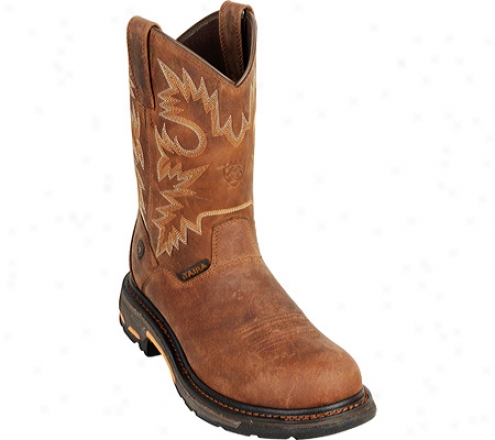 Ariat Workhog Rt Pull-on (men's) - Alamo Brown Full Grain Leather