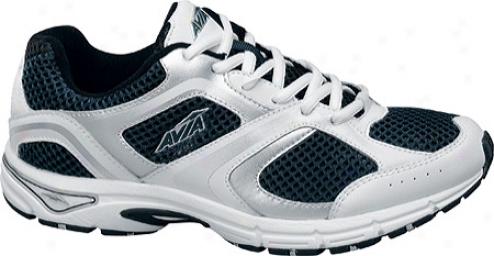 Avia A5023m (men's) - White/chrome Silver/submarine Blue/black