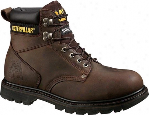 Caterpillar Second Shift Safety (men's) - Unilluminated Brown Leather W/rich Oil Feel/pull Up