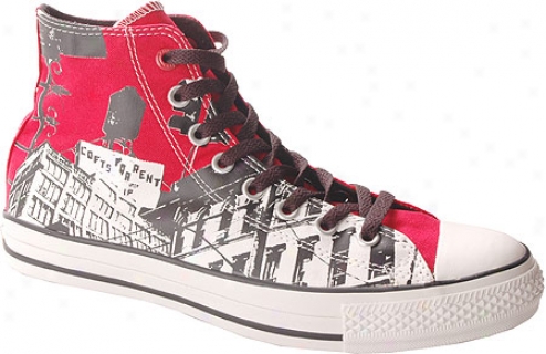 Converse (product) Red Chuck Taylor 100 Ny Scapez Hi - Red